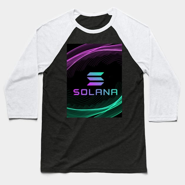 Hail Solana, The Ethereum Killer Baseball T-Shirt by Fanbros_art